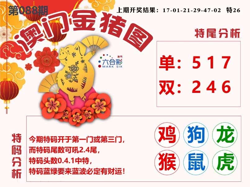 088期澳门金猪图[图]