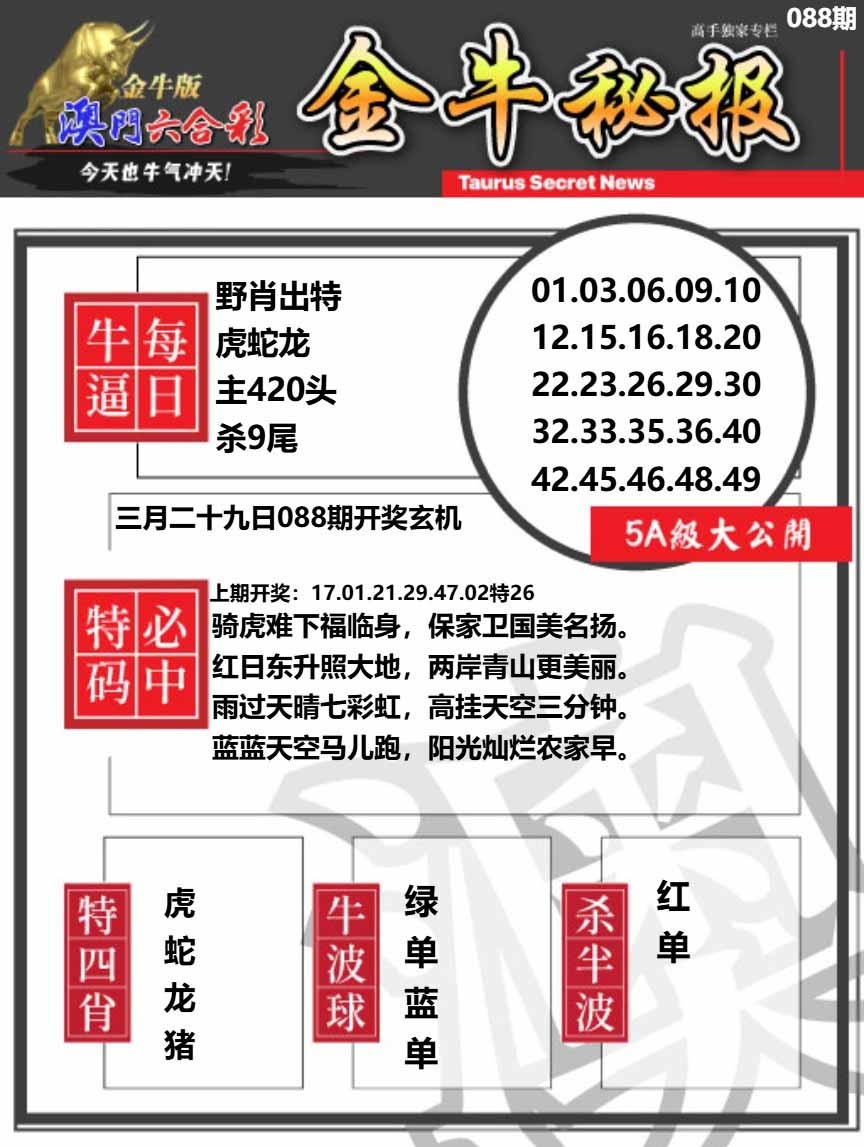 088期金牛秘报A[图]